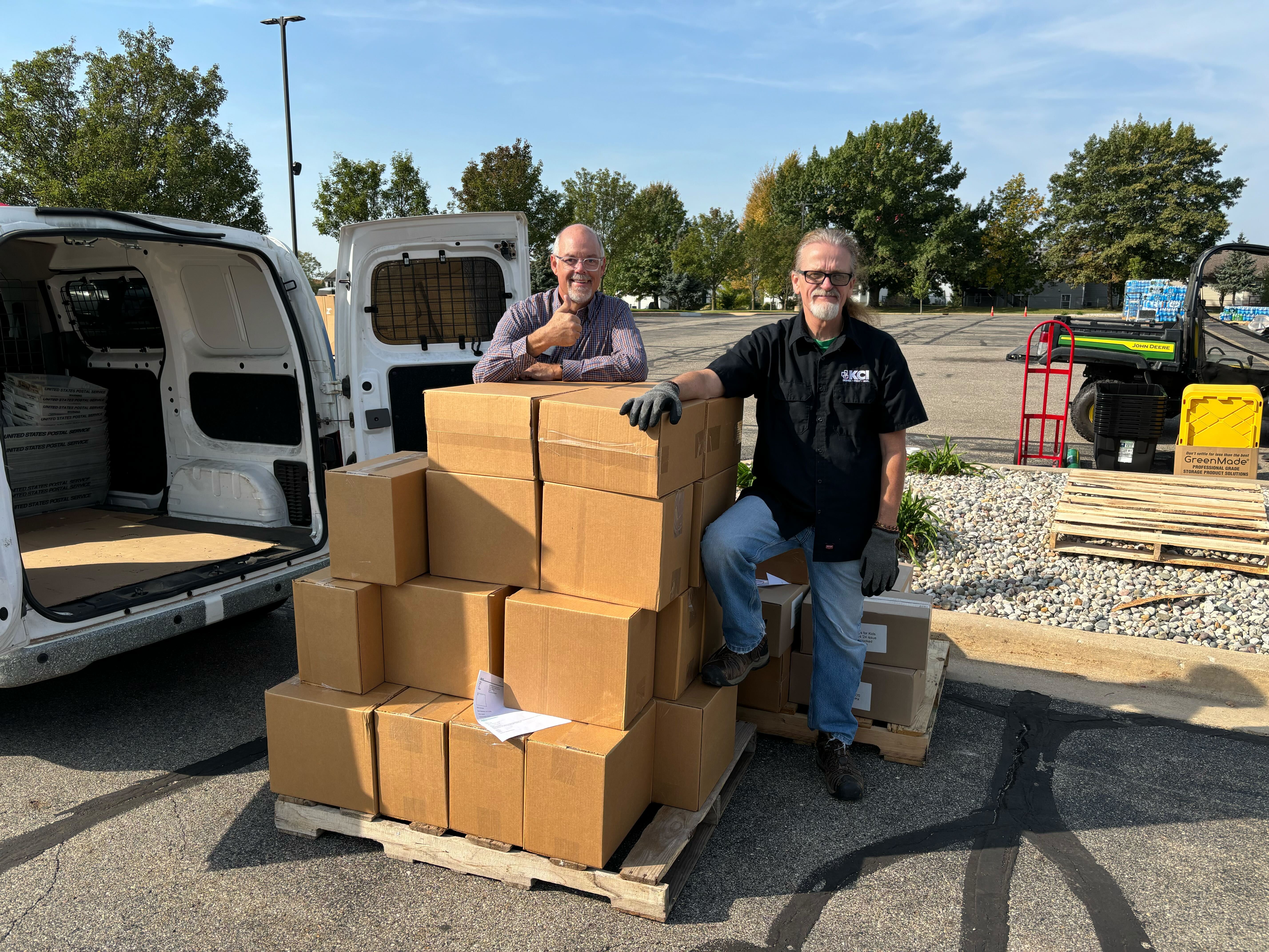 Our first delivery to Chapel Point. Our first delivery to Chapel Point.