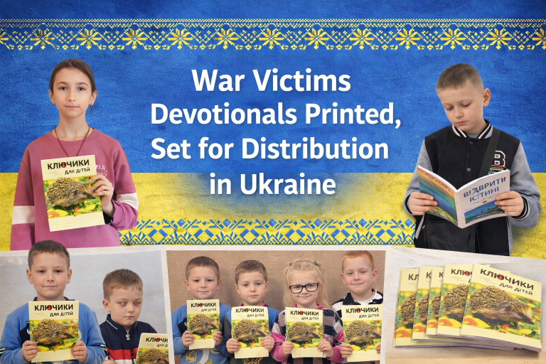 War Victims devotionals printed, set for distribution in Ukraine